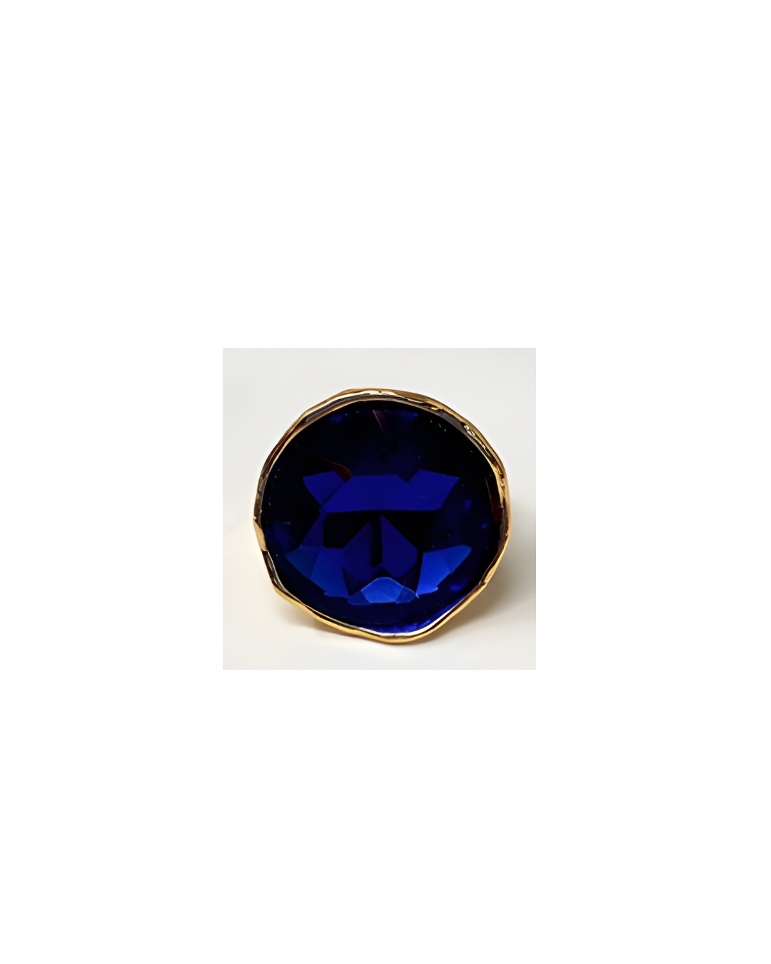 Round Stone Ring - Blue