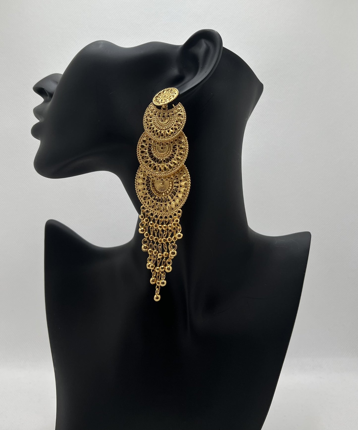 Cascading Disc Earrings