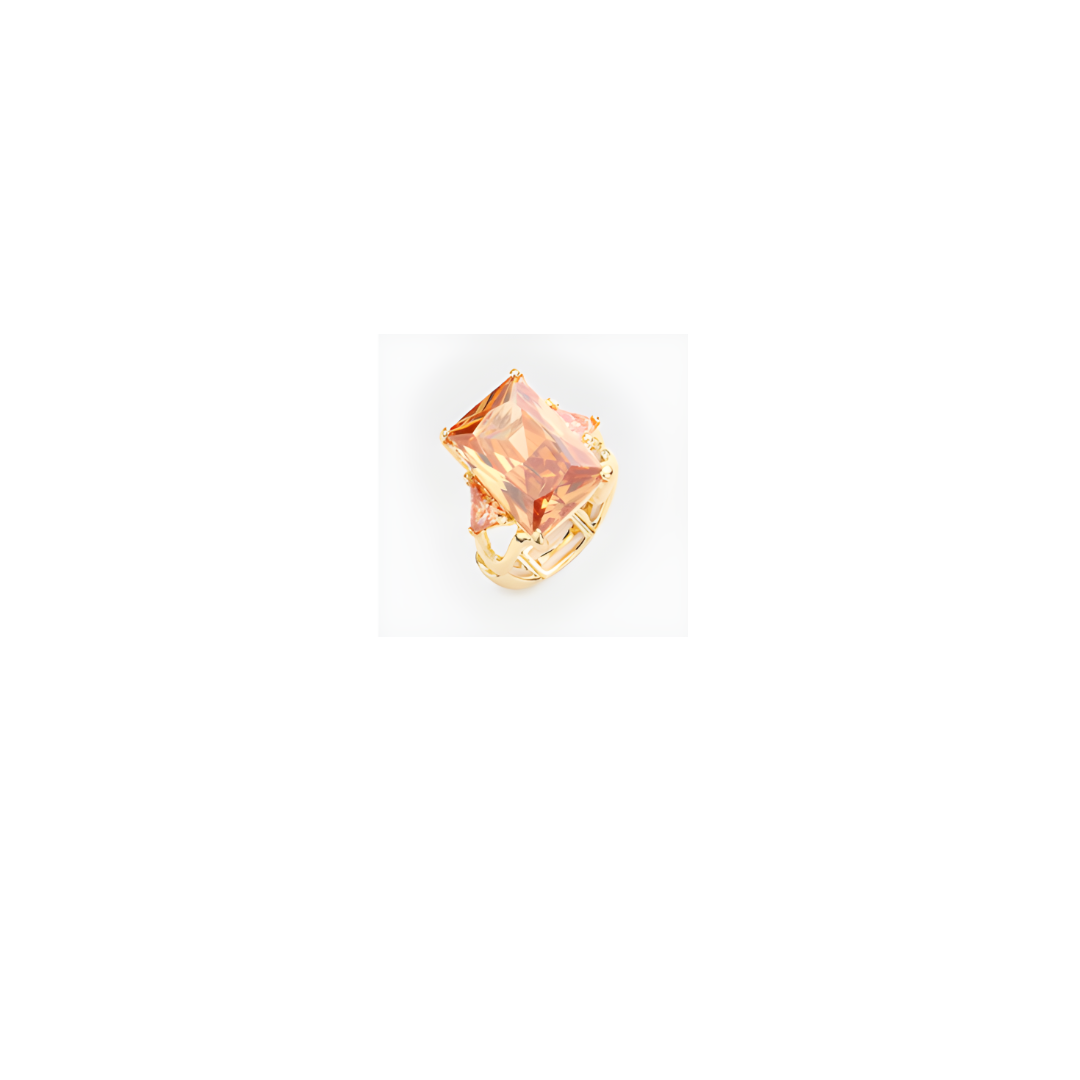 Chamapagne Emerald Ring