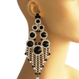 Black and Clear Chandelier