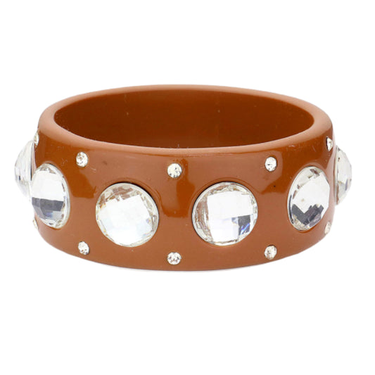 Round Crystal Studded Bangle