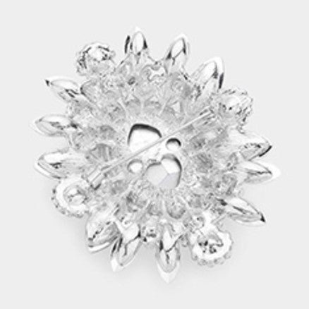 Flower Crystal Brooch