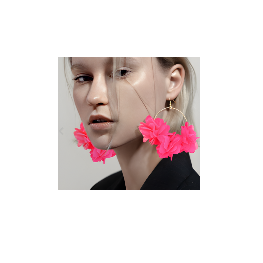 Floral Cluster Hoops
