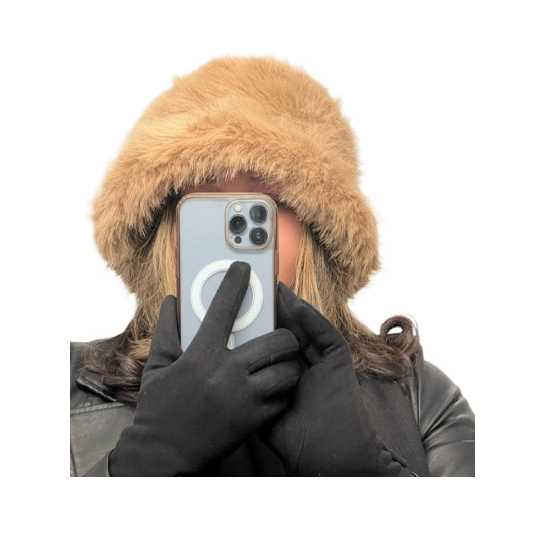 Fuzzy Bucket Hats - Camel