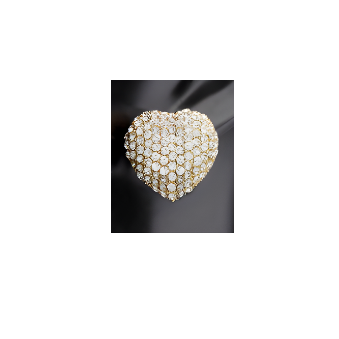 Pave Heart Earrings