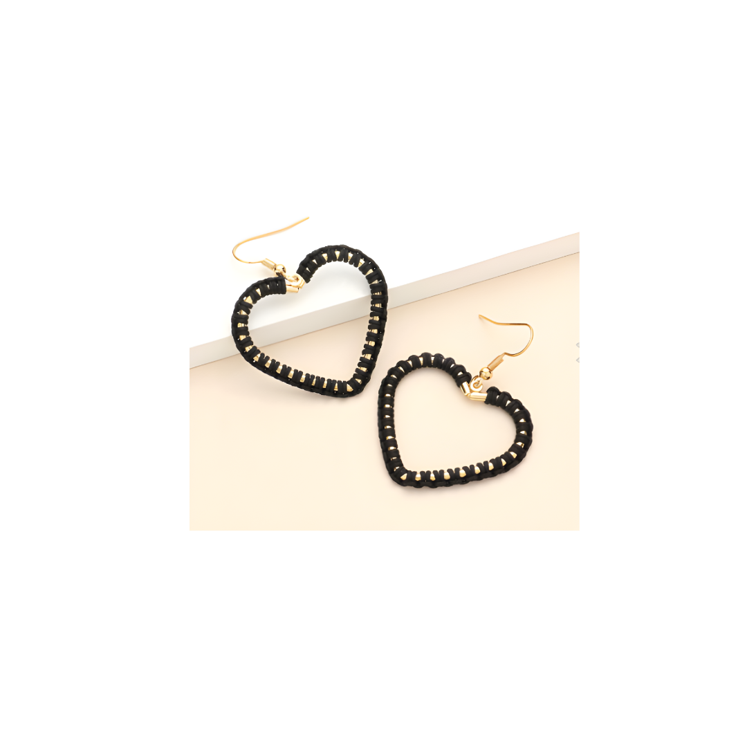 Woven Heart Earrings