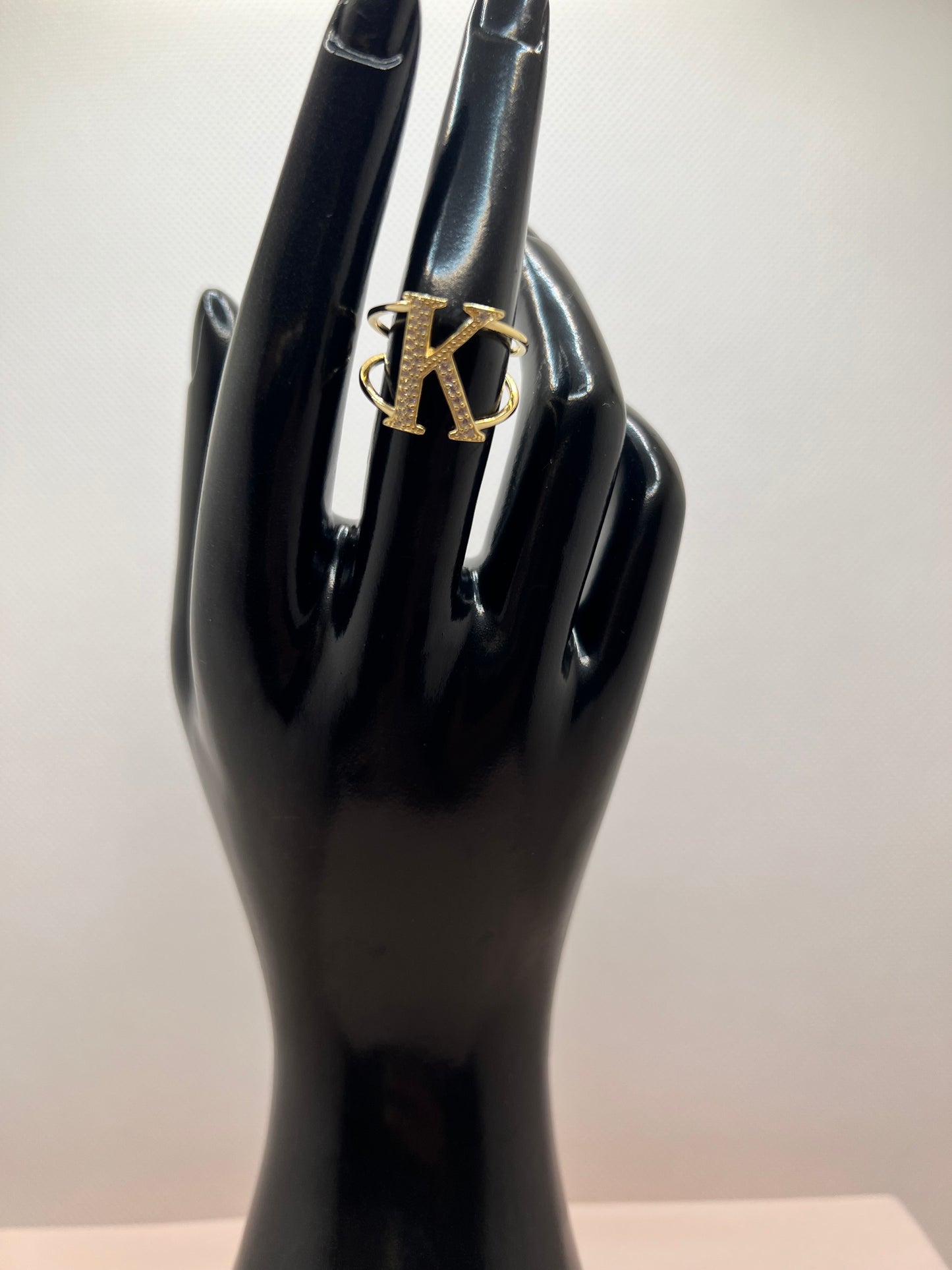 Sterling Silver Initial Ring
