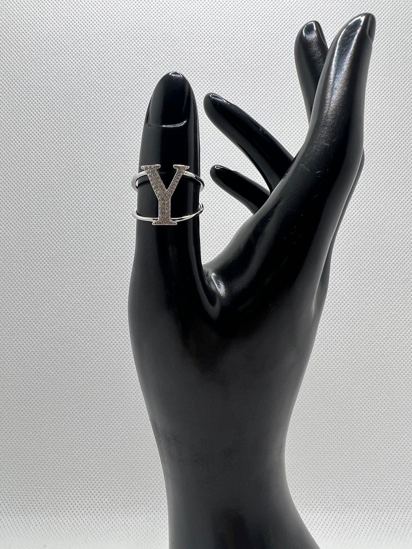 Sterling Silver Initial Ring