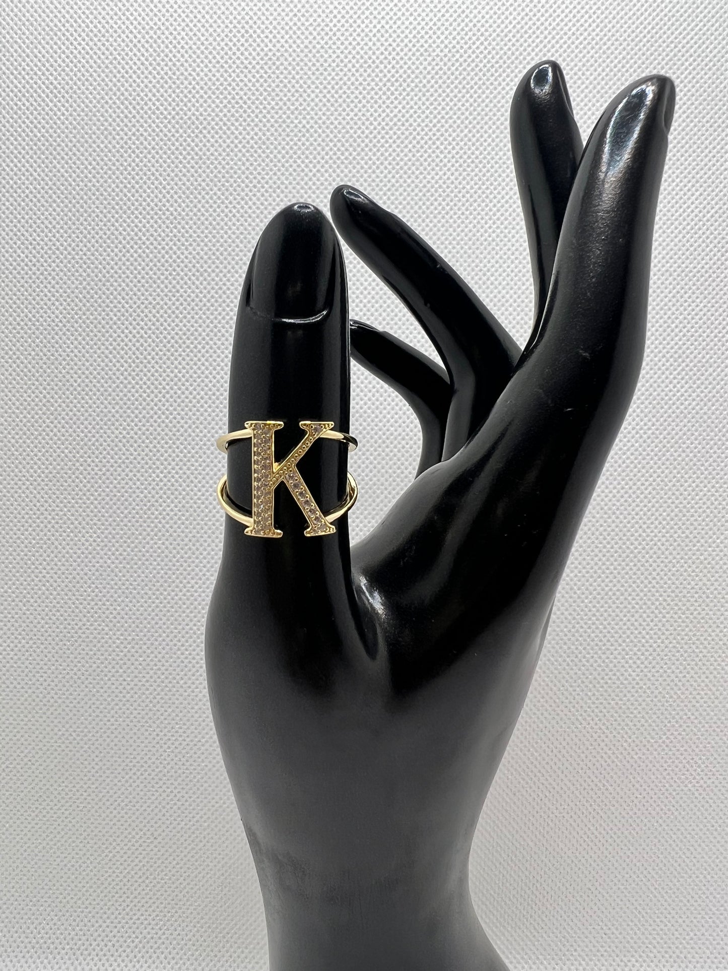 Sterling Silver Initial Ring