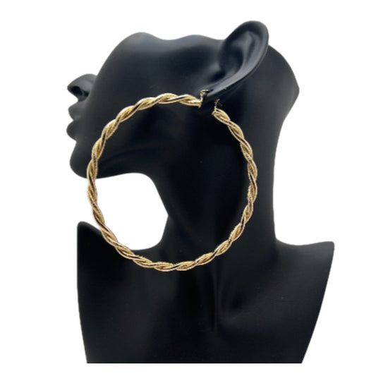 Fashion Oversized Twist Hoop