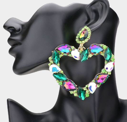 Marquise Heart Earrings