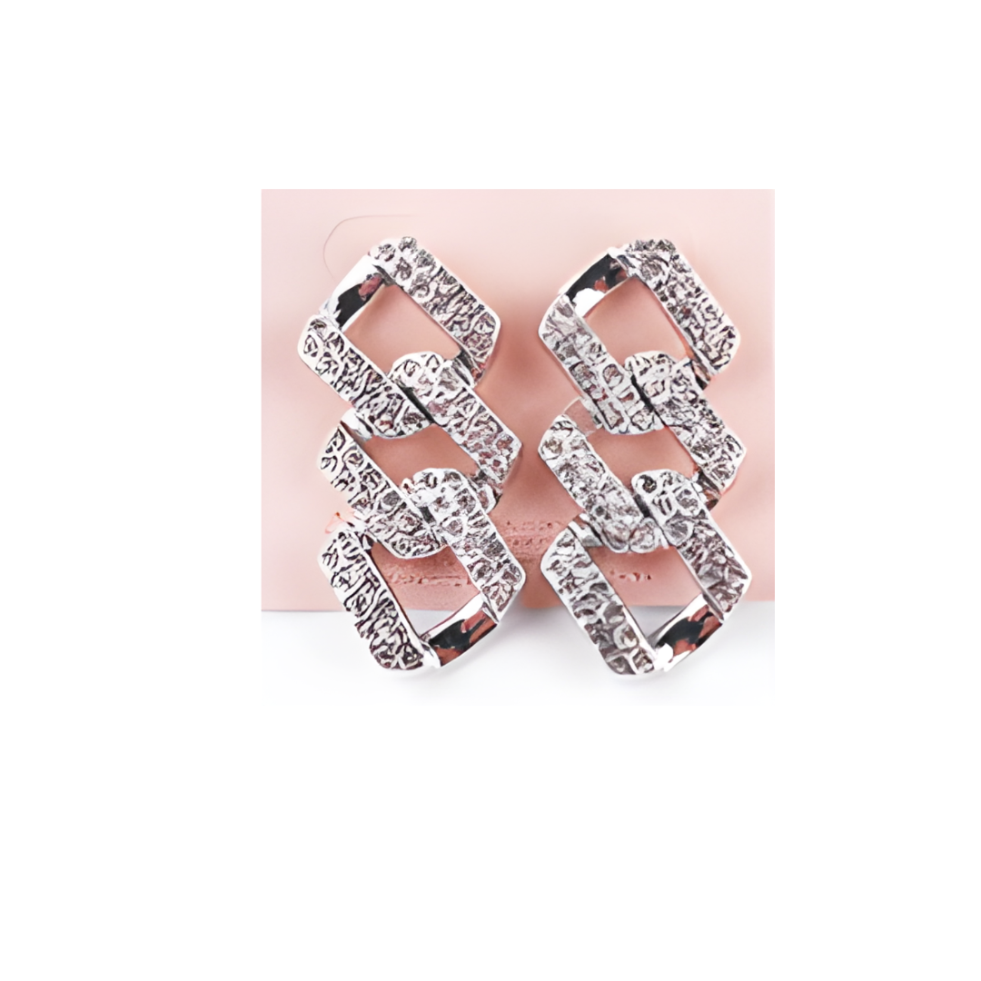 Rhinestone Chain Link Earring
