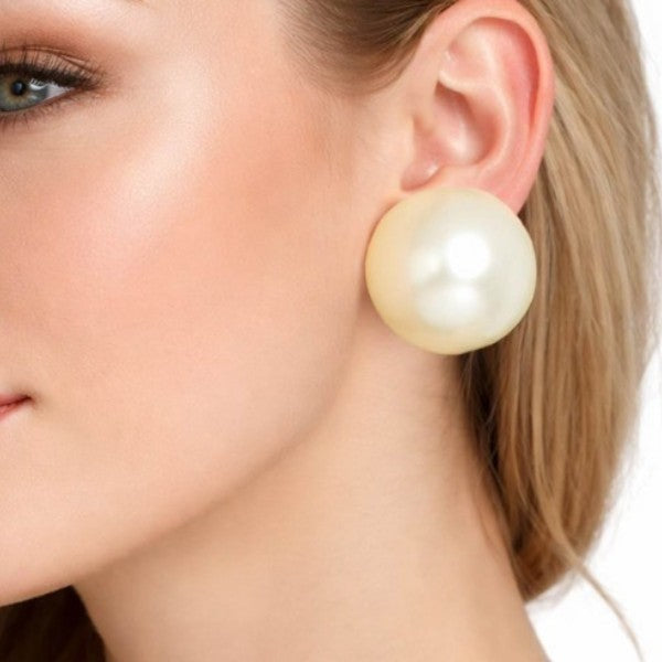 Oversized Pearl Earrings