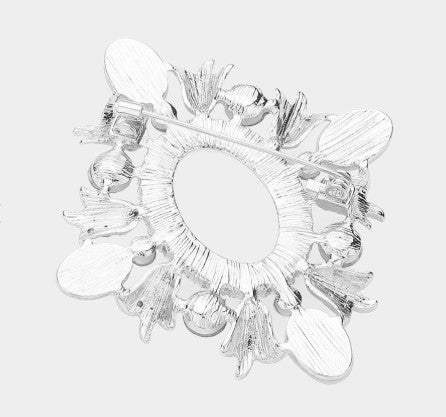 Pearl & Rhinestone Brooch