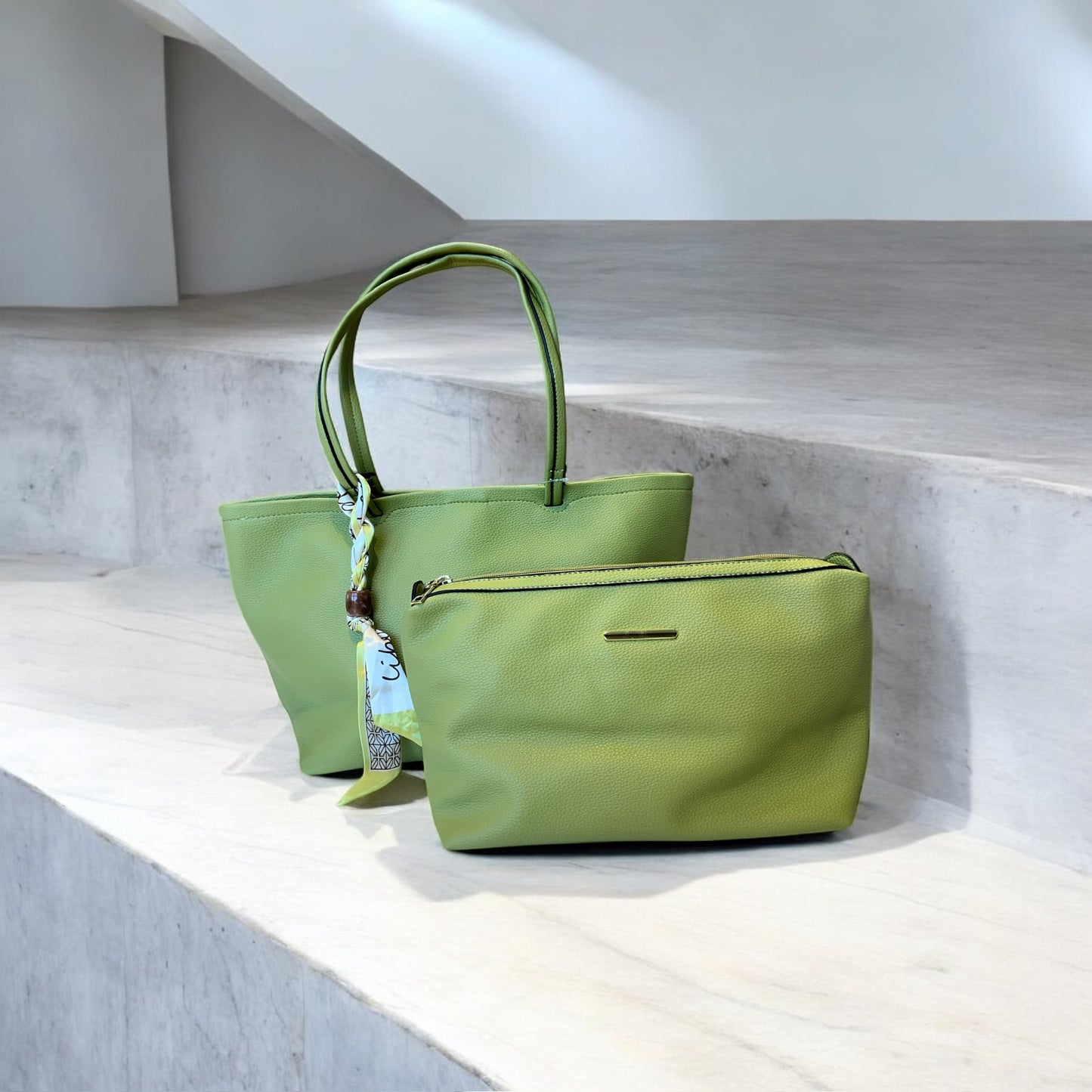 Tote 2 in 1 -Vibrant Green