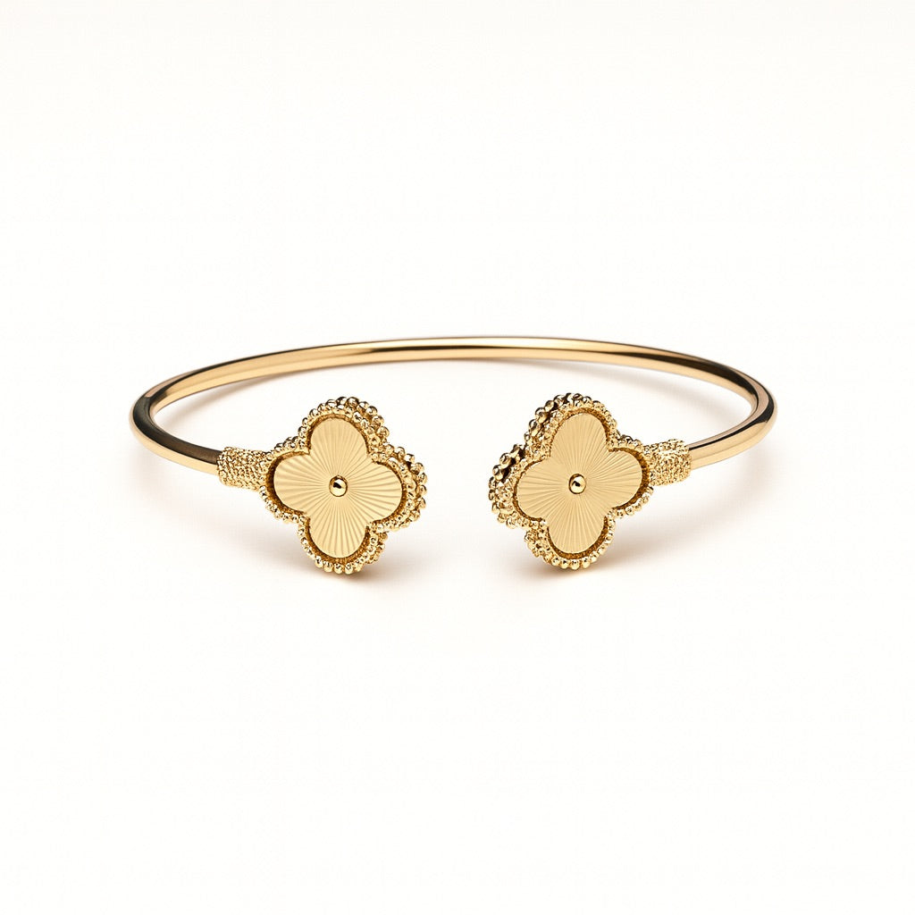 Clover Quatrefoil Bangle