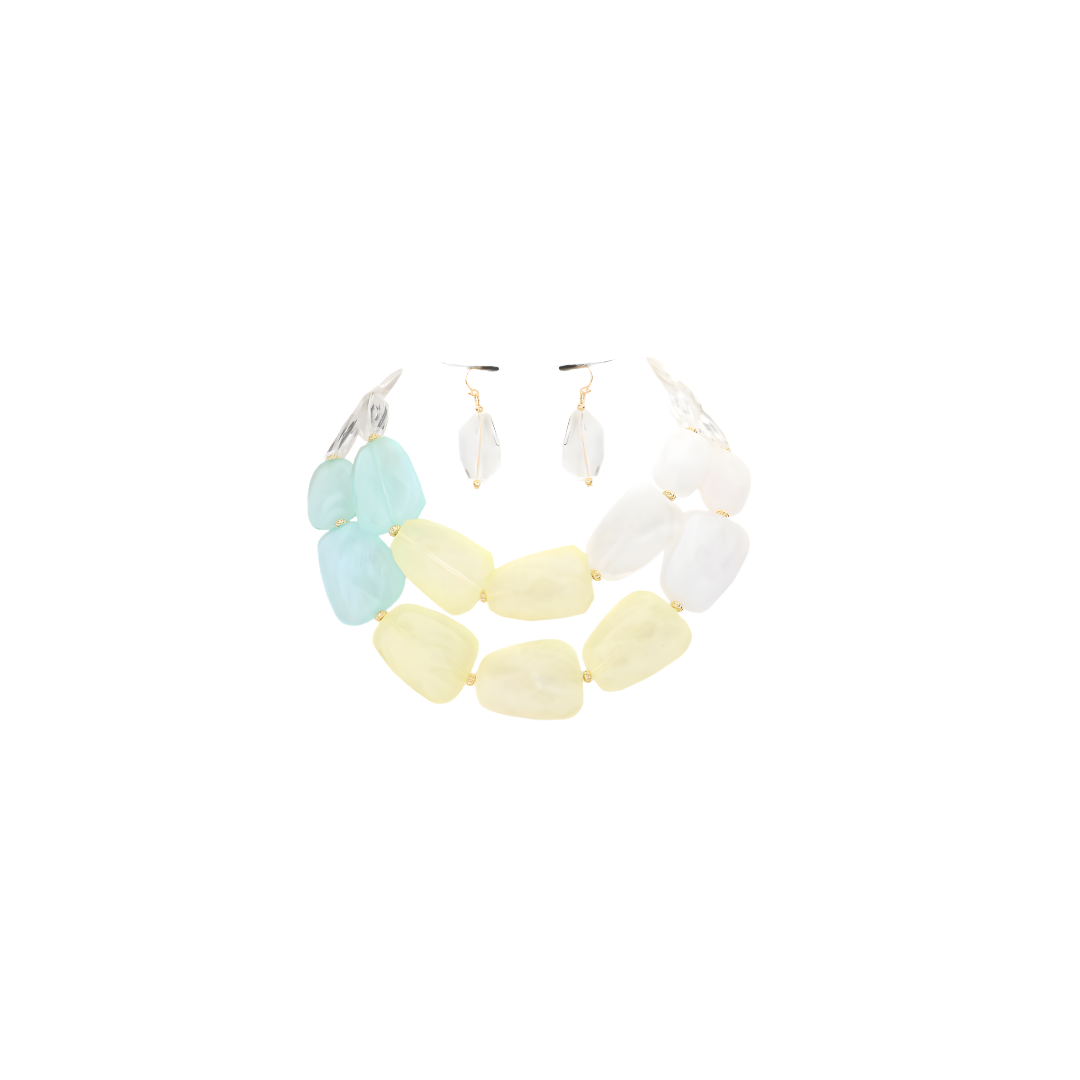 Pebble Resin Necklace