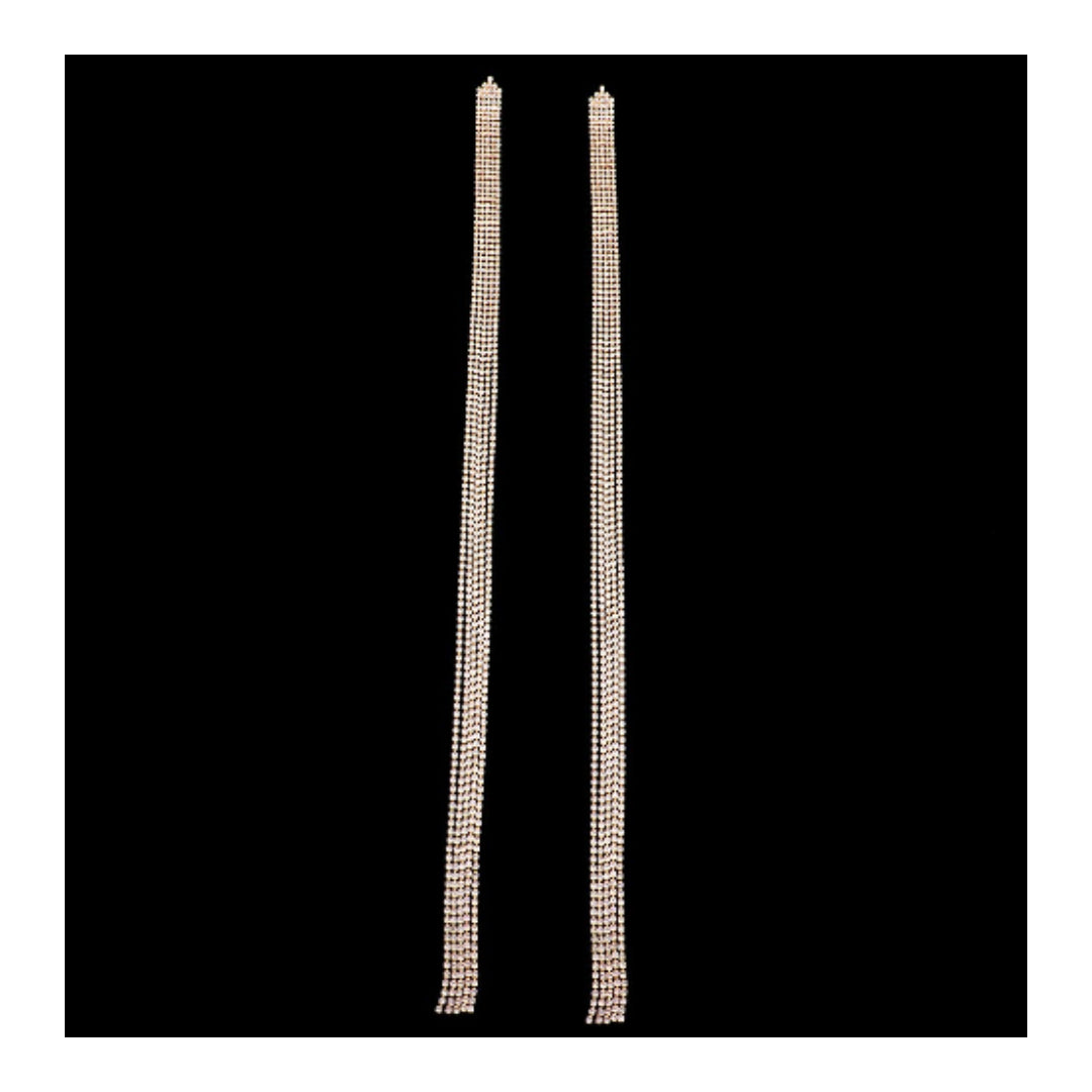 Oversized Fringe Earrings - Gold