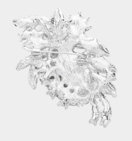 Teardrop Flower Brooch