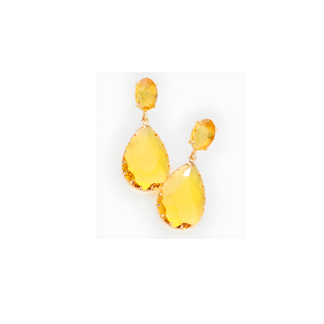 Teardrop Stone Earrings