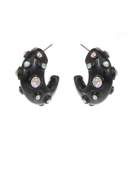 Chunky Hoop with Stones