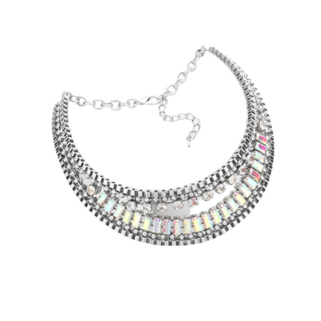 Collar Necklace with Stones