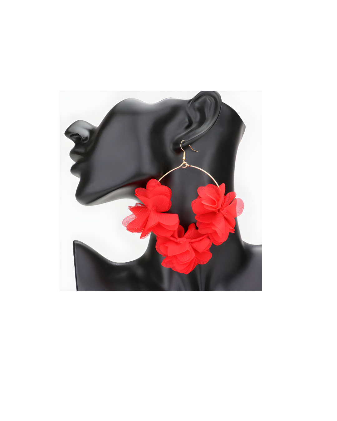 Floral Cluster Hoops