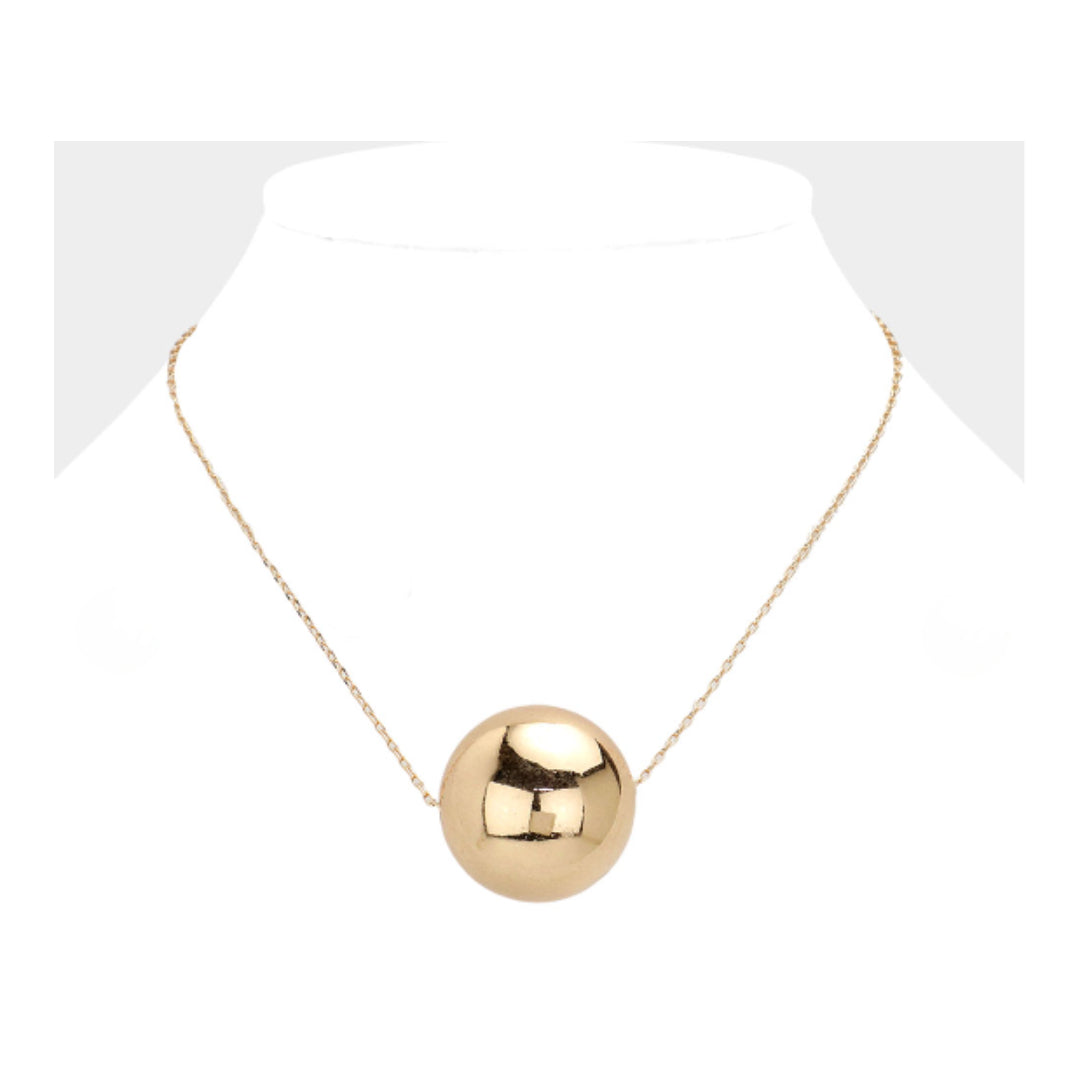 Gold Ball Necklace