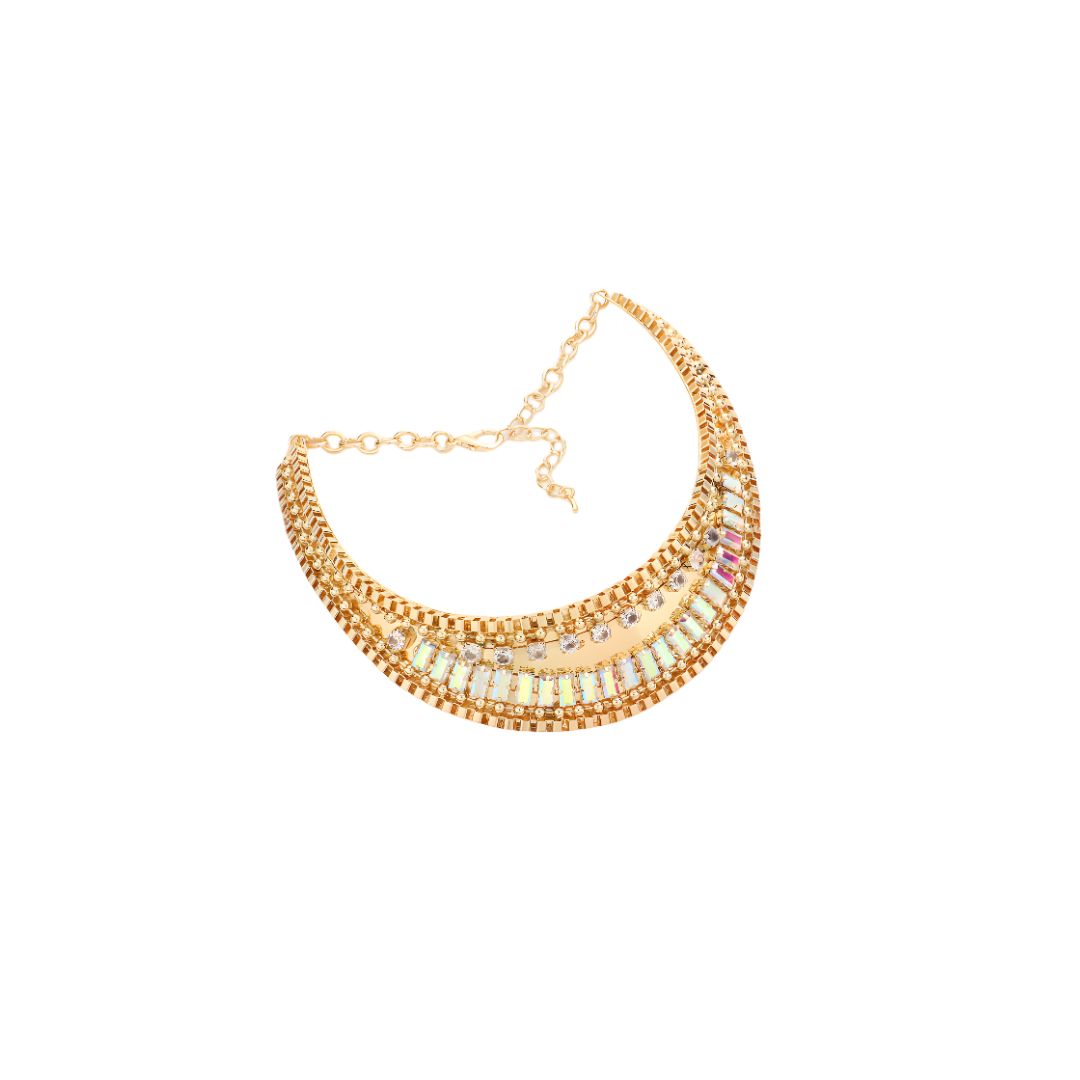 Collar Necklace with Stones