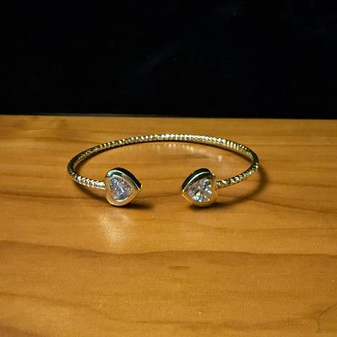 Stone Heart Bangle