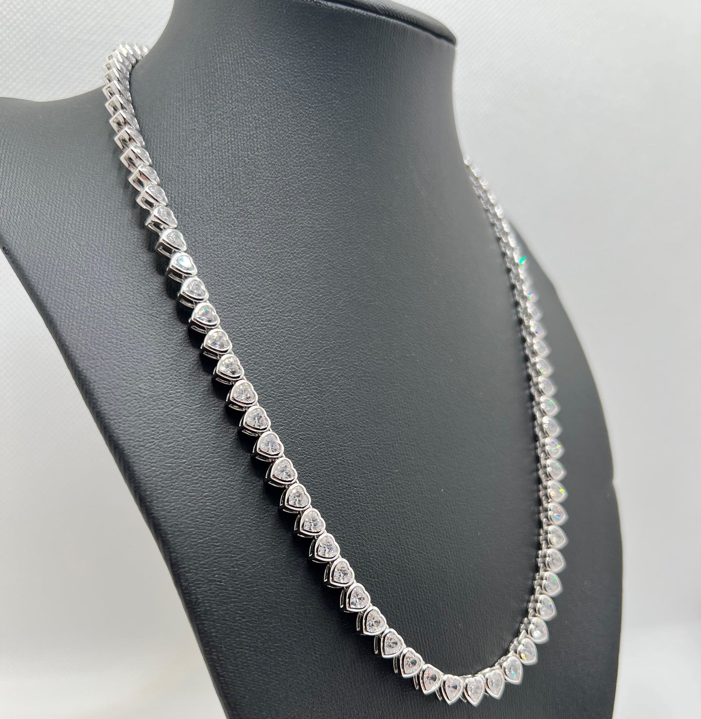 Tennis Heart Necklace