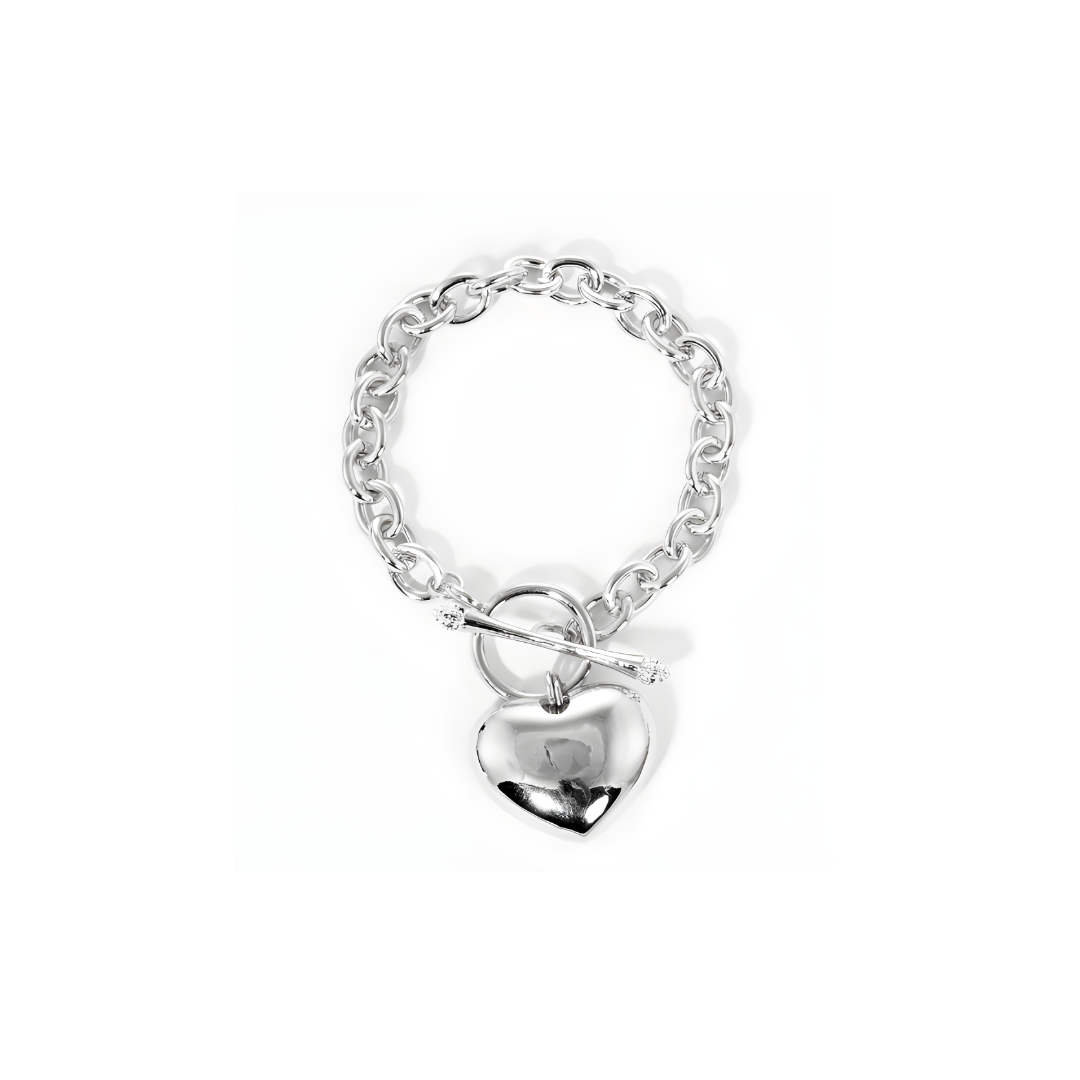 Heart Chain Link Bracelet