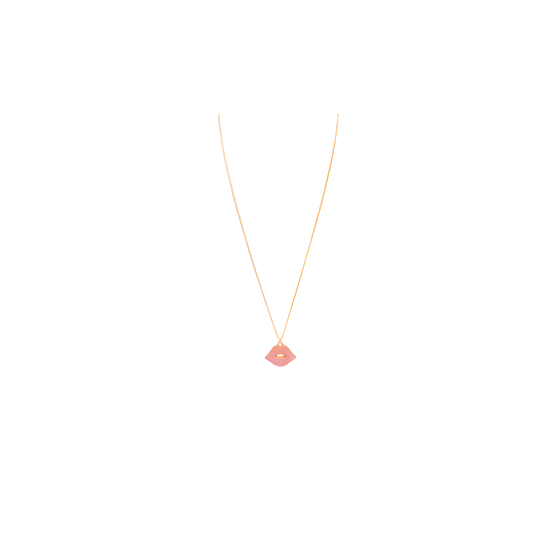 Pink Lips Necklace