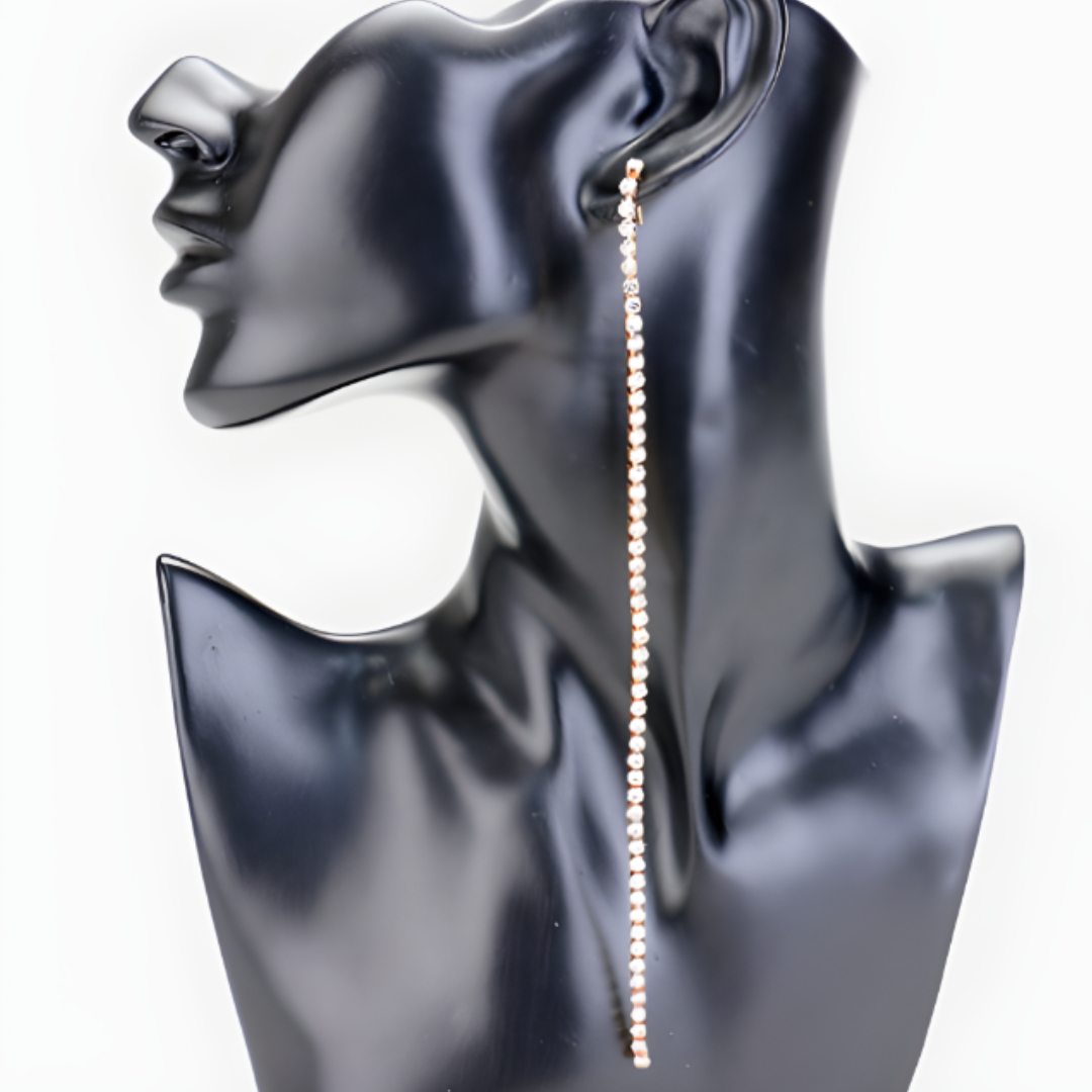 Dangling Rhinestone Earrings