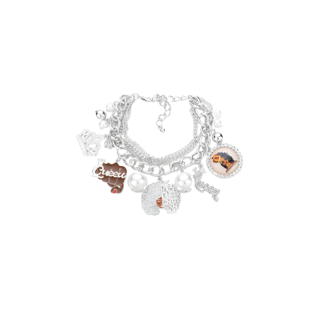 "Queen" Charmed Bracelet