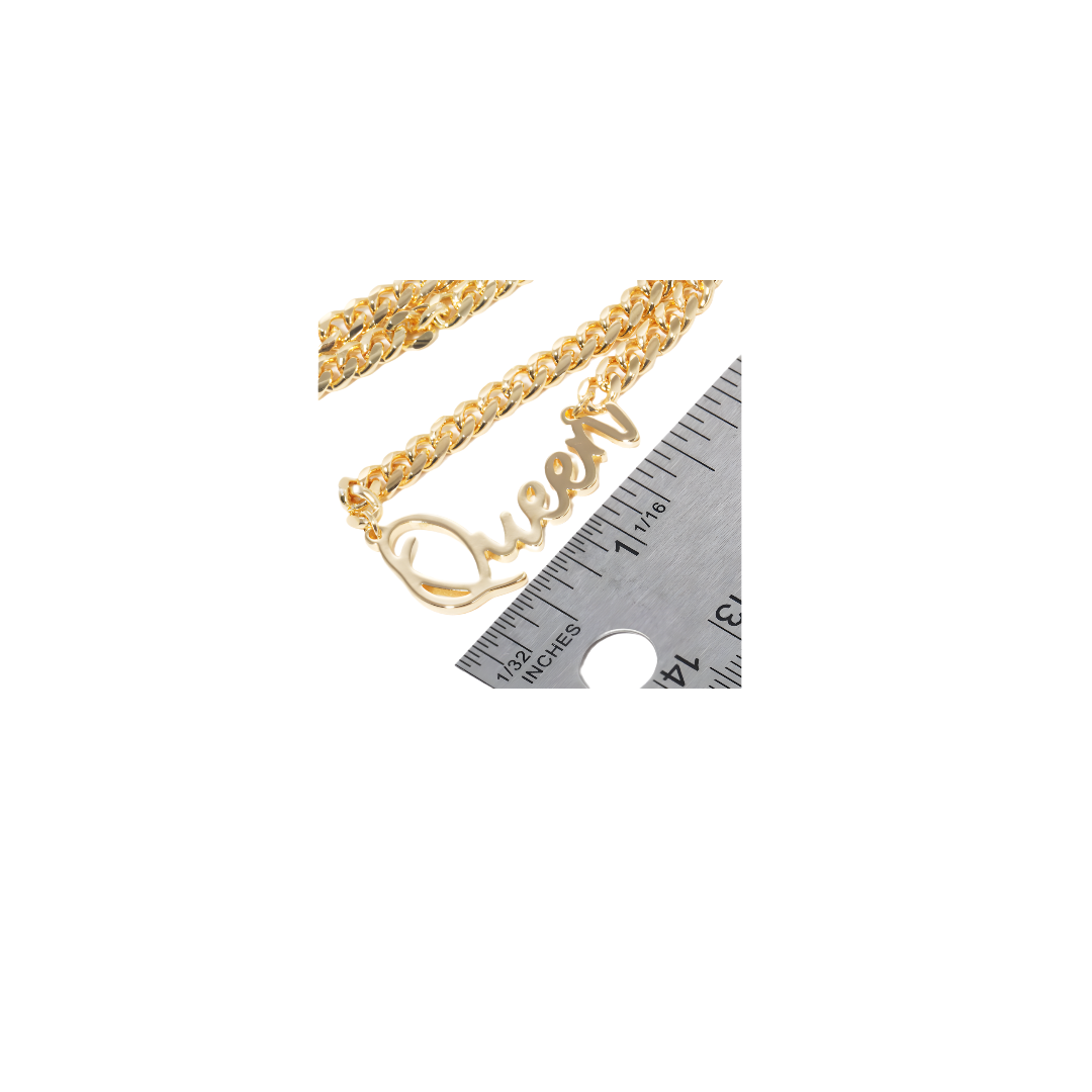 Queen Chain Link Necklace