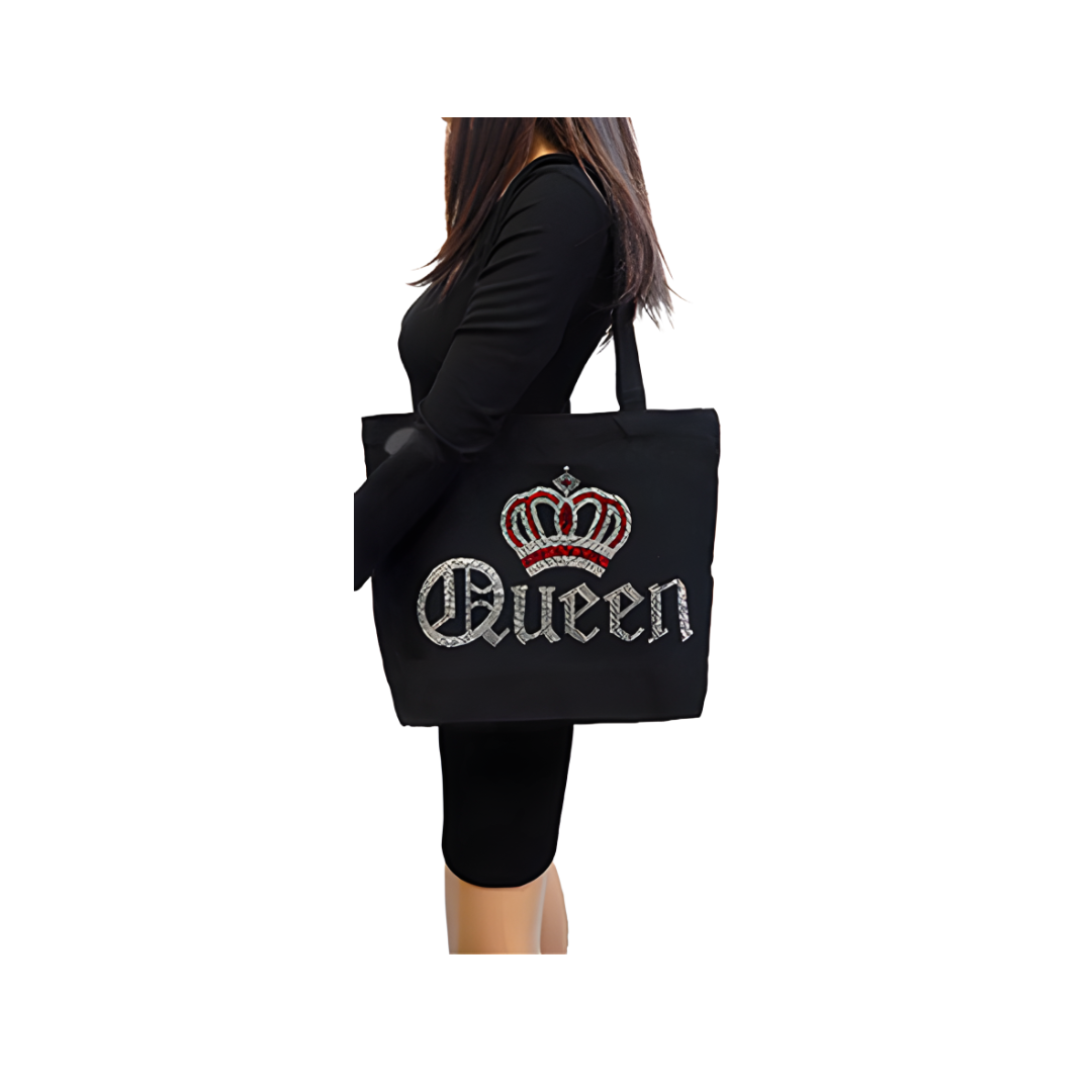 Queen Bling Message Tote