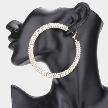 Rhinestone Hoops
