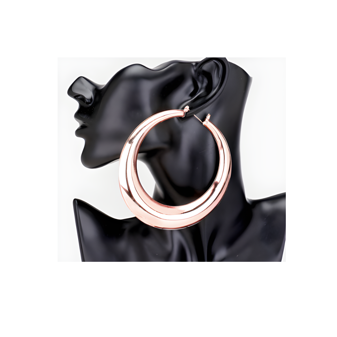 Rose Gold Hoops