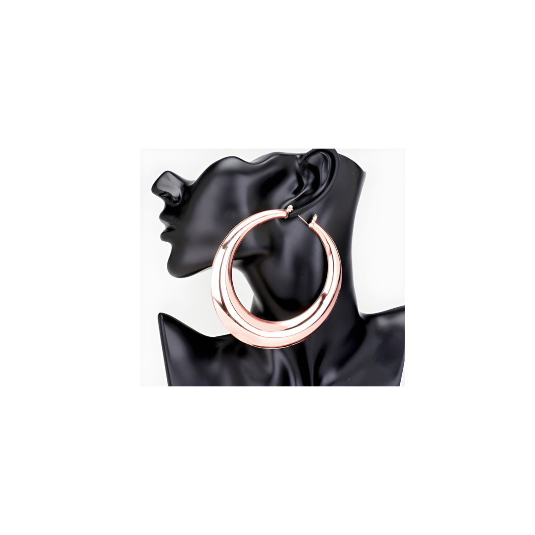 Rose Gold Hoops