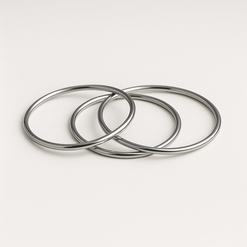 Rounded Stackable Bangles, Gold-Filled, Tarnish-Resistant