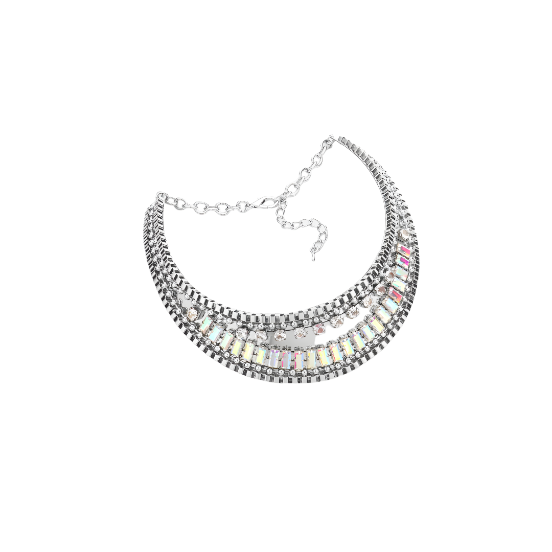 Collar Necklace with Stones