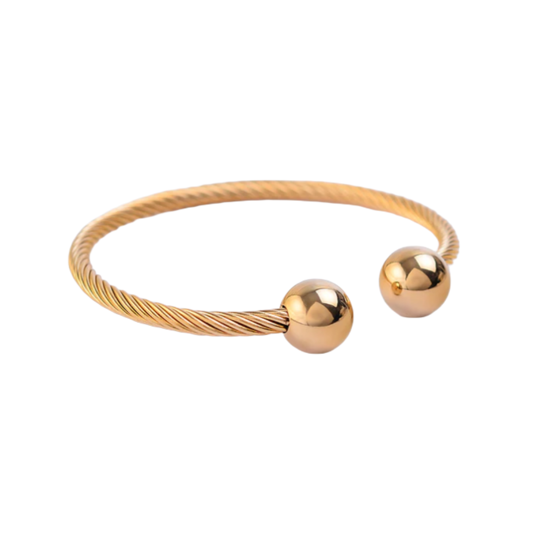 Open Bangle Twist - Gold
