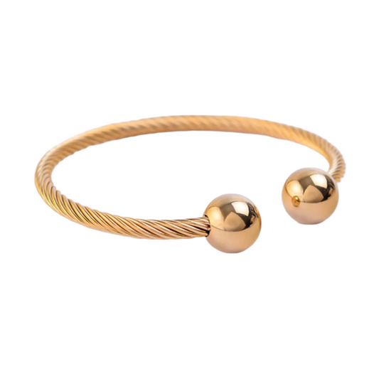 Open Bangle Twist - Gold