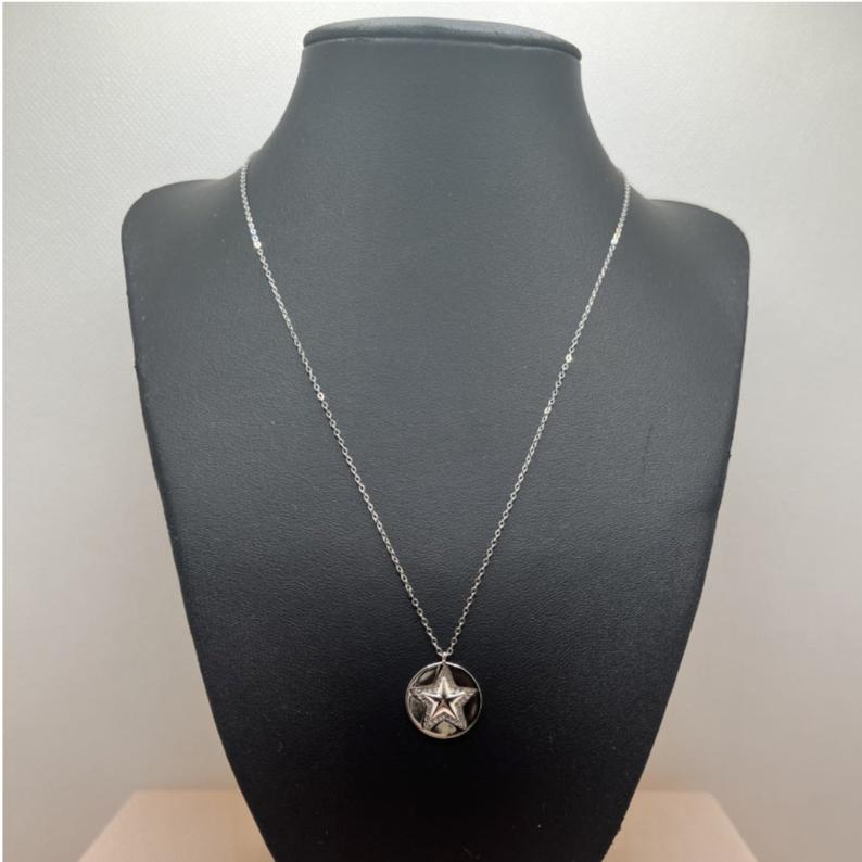 Sterling Silver Necklace with Start Pendant