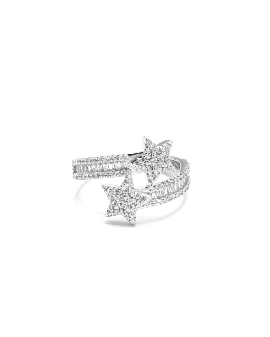 Sterling Silver Wrap Star Band