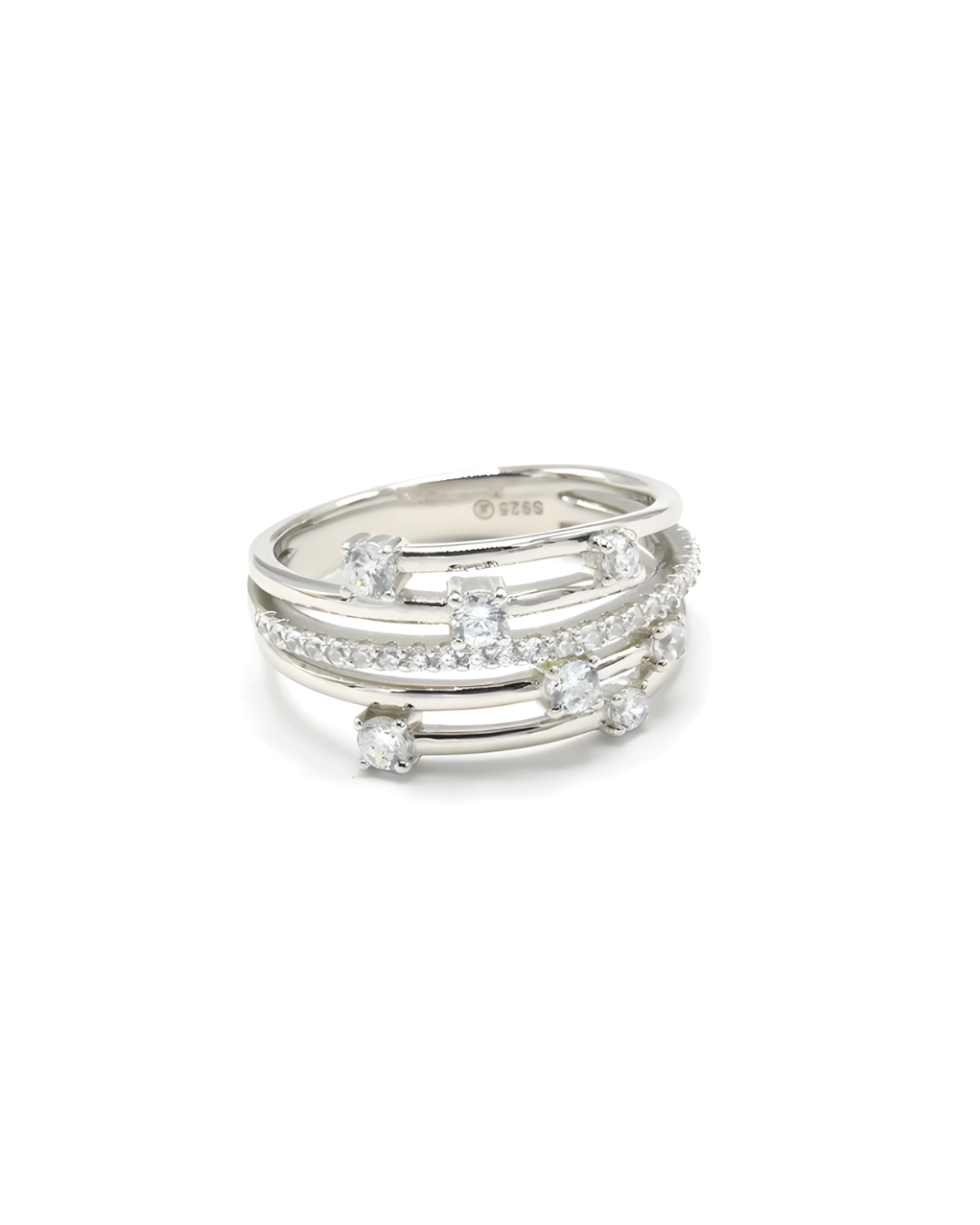 Sterling Silver Multi Band Ring