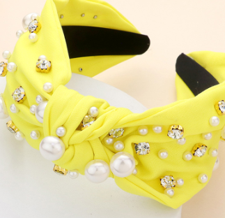 Pearl & Rhinestone Embellished Headband