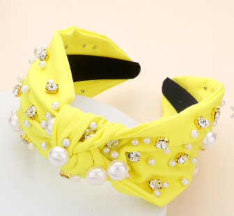 Pearl & Rhinestone Embellished Headband