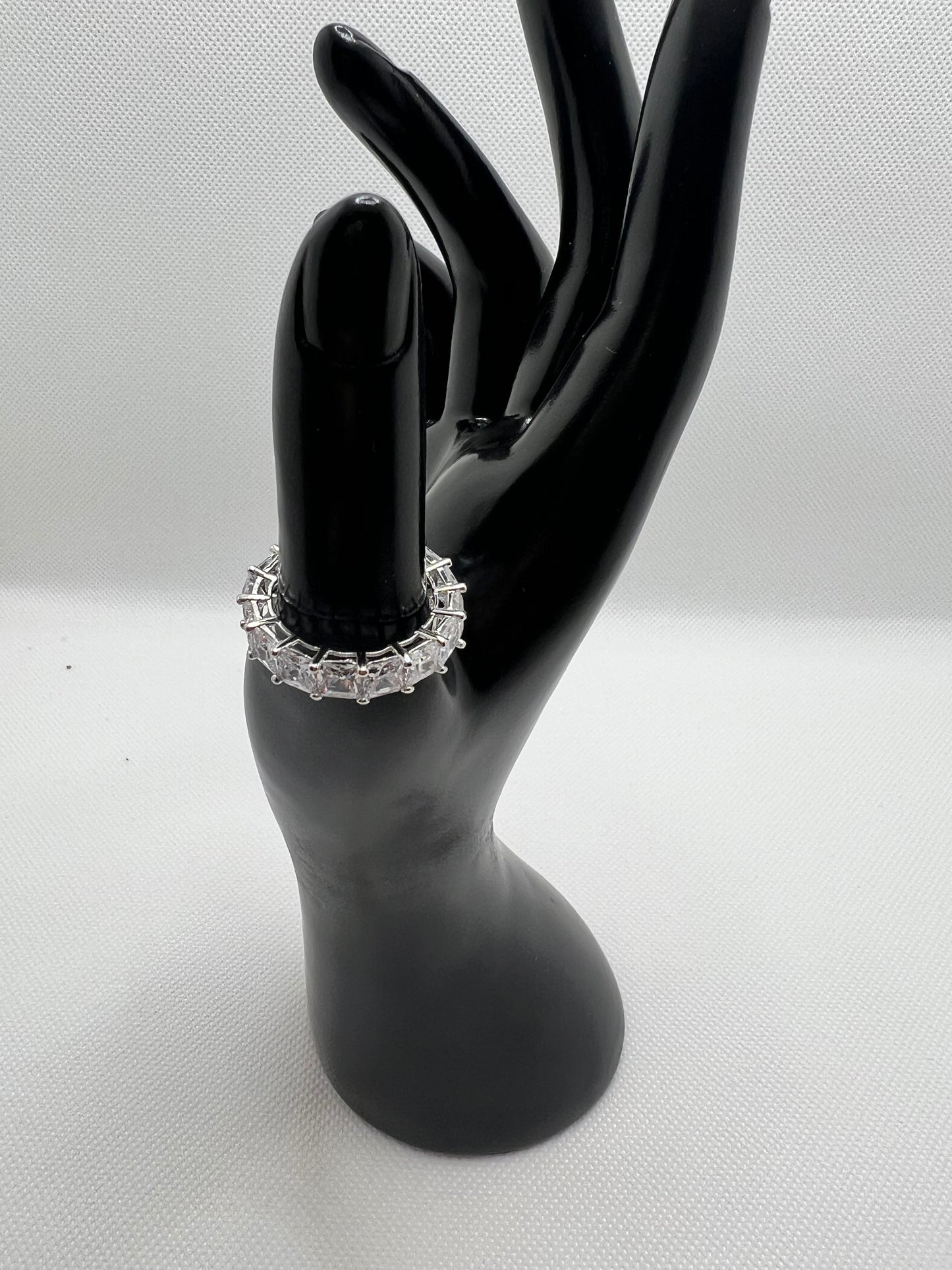 Square Stone Eternity Band